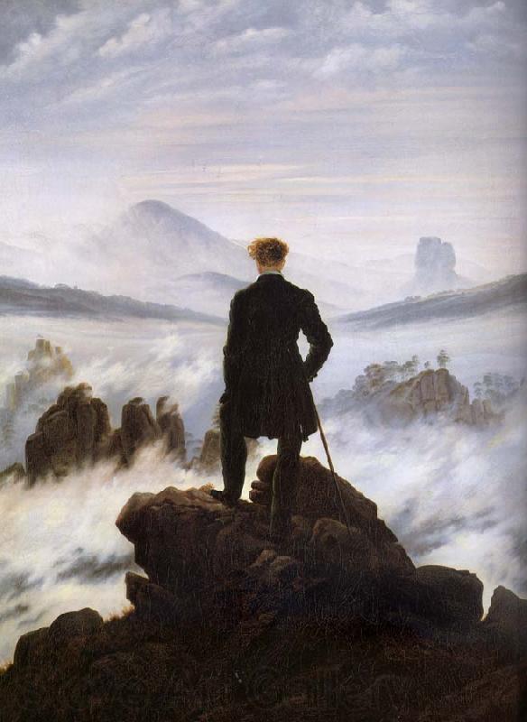 Caspar David Friedrich The walker above the mists Spain oil painting art